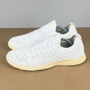 APL Techloom Wave Athletic Shoes Mens 9 White Cream Low Top Lace Up Breathable